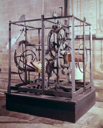 Orologio della cattedrale fatto per la torre della Cattedrale di Salisbury, 1386 da English School